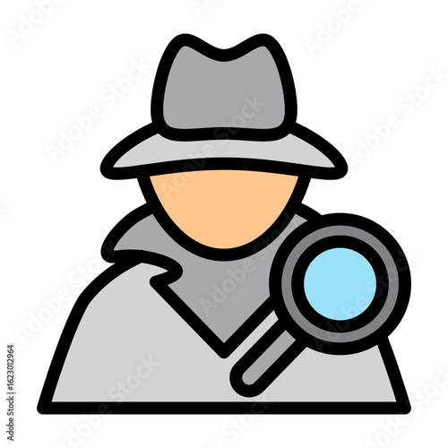 Principal Investigator Vector Filled Icon Design