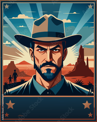 Wild West Cowboy Vector Collection – Hats, Horses, Guns and Desert Style