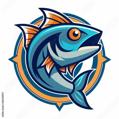 Bait Lure Fish Hook Fishing Angler logo design inspiration
