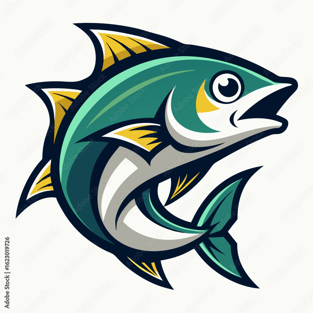 Fototapeta premium Bait Lure Fish Hook Fishing Angler logo design inspiration