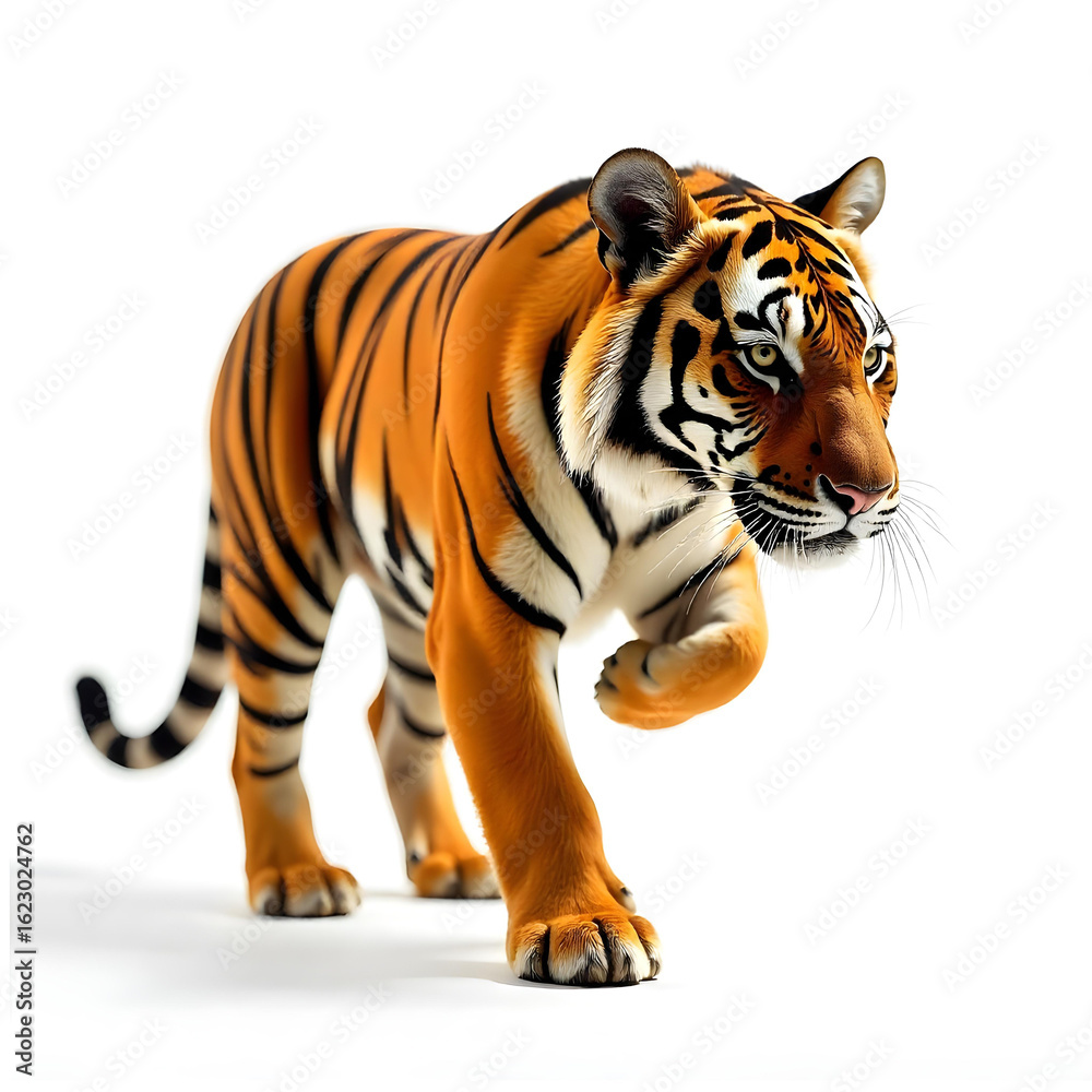 Fototapeta premium Tiger isolated on white background