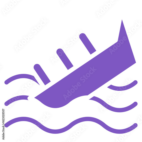 Boat Sink Vector Icons