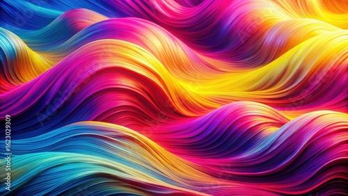 Wallpaper Mural Abstract Colorful Swirling Waves A Vibrant Design of Intertwined Hues and Dynamic Curves, Evoking a Sense of Movement and Energy Torontodigital.ca