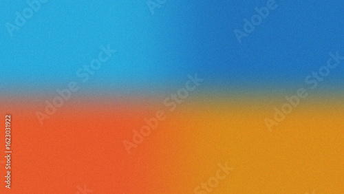 Vibrant gradient of blue and orange with subtle texture and grainy effect