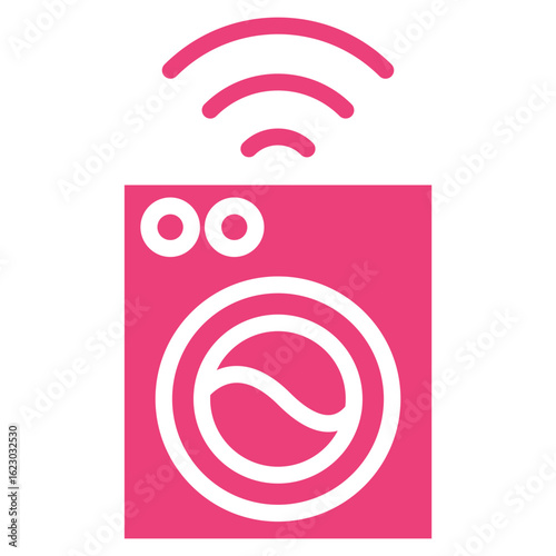 Smart Washing Machine Vector Icons