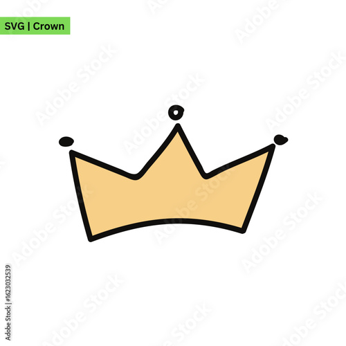 An opulent crown logo vector design featuring a crown encrusted with gemstones, symbolizing wealth and prestige in a lavish and eye-catching style.
