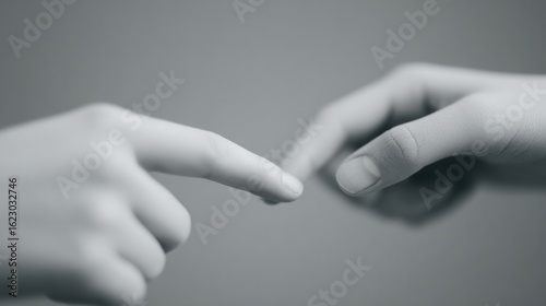 Delicate fingers reaching out, symbolizing connection and intima