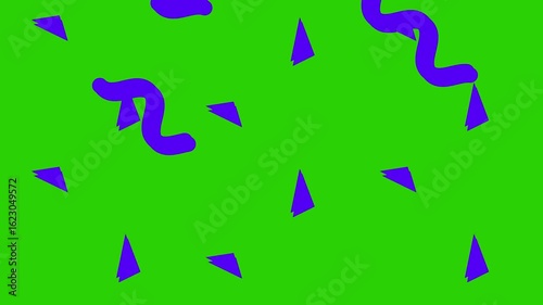 Trendy Colorful Fun Shapes & Patterns – Seamless Loop