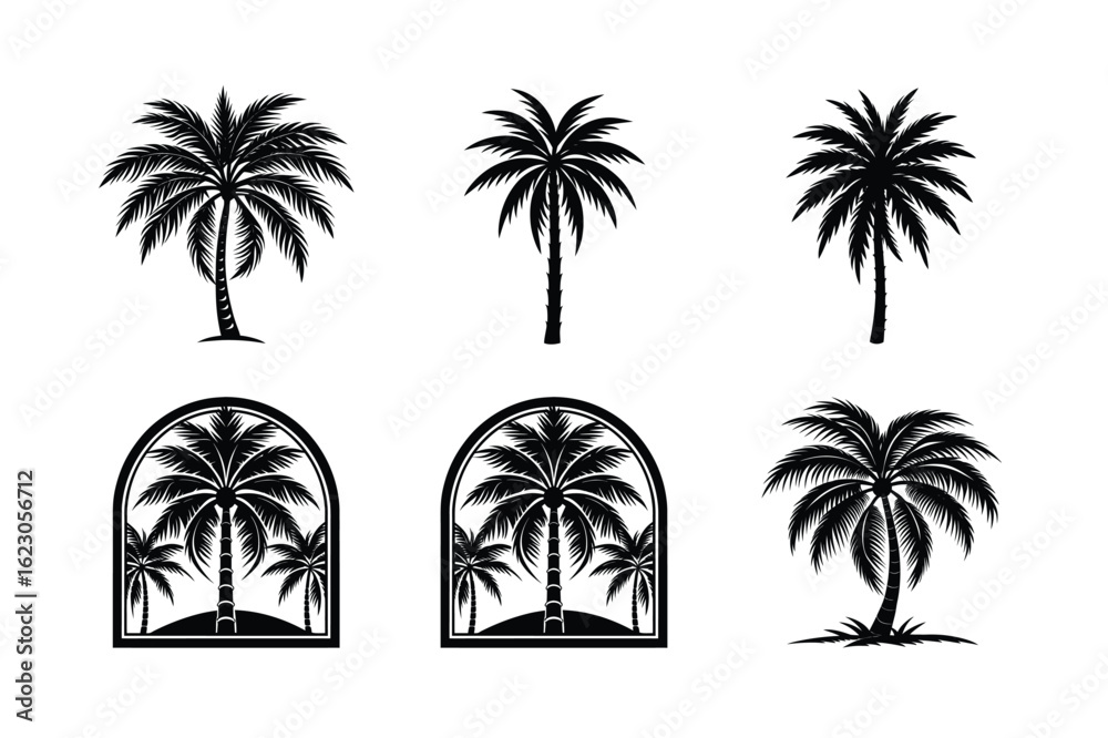 Naklejka premium Palm Tree Bundle