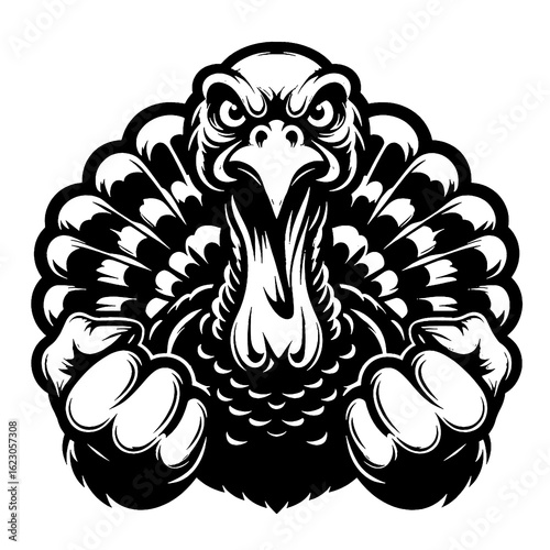 vector illustration of a turkey