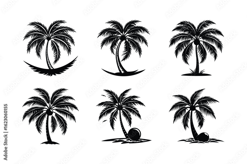Fototapeta premium Palm Tree Bundle