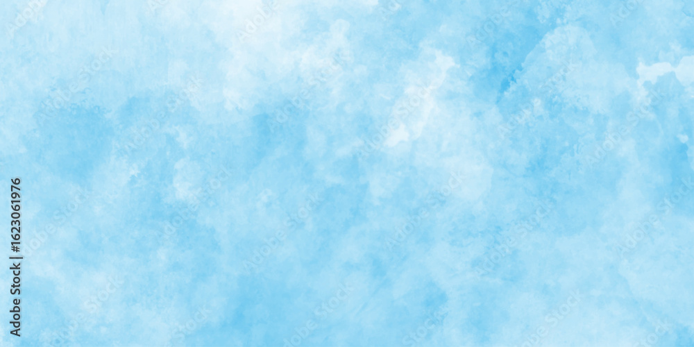 Fototapeta premium abstract blue watercolor white background, soft cloud shapes, blended watercolor effect, blue marble pattern floor texture background, abstract painting featuring blue and white clouds.