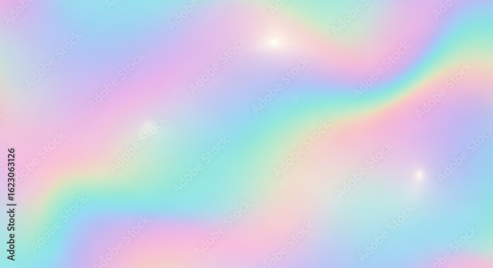 Obraz premium Dreamy pastel holographic background for modern designs and trendy creative projects, perfect for social media