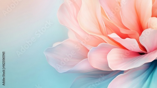 Pastel Flower Petals Abstract Floral Image, Floral Design, Abstract Art Flower,Petals