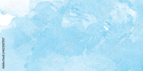 abstract blue watercolor white background, soft cloud shapes, blended watercolor effect, blue marble pattern floor texture background, abstract painting featuring blue and white clouds.