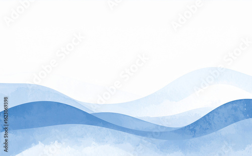 シンプルな青い水彩の背景テクスチャ

