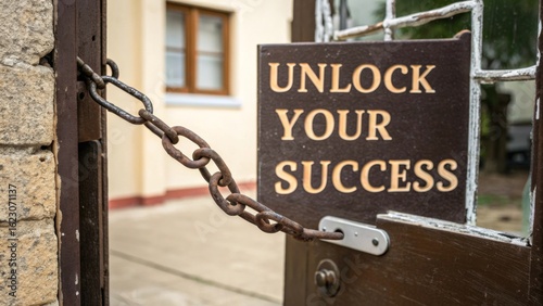 Unlock Your Success with a Symbolic Image of a Chain and Lock