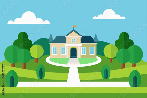 vector illustration of a house