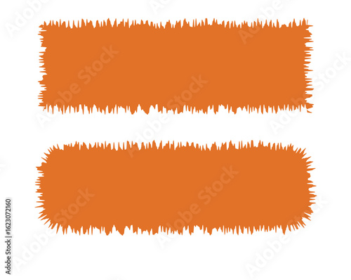 Organic Rough Brush Stroke Banner Set