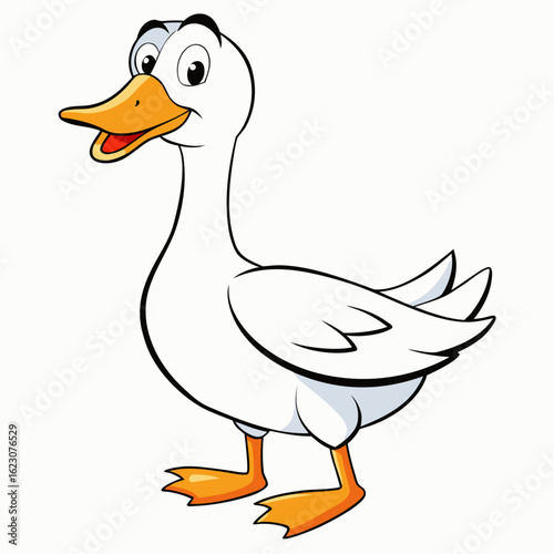 vector illustration of a goose