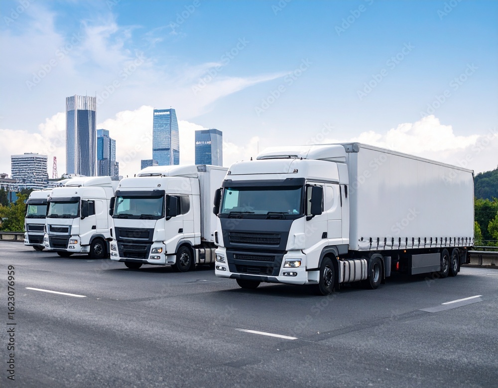 Fototapeta premium truck logistics mock up