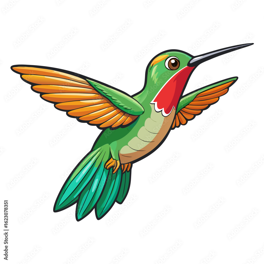 Obraz premium hummingbird and flower