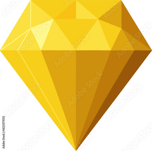 Brilliant Cut Beauty  Elegant Diamond Vector Illustration Design 