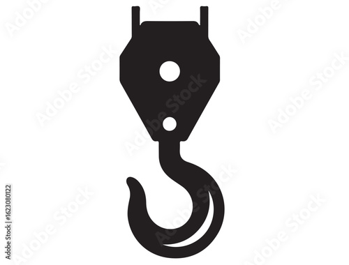 CRANE HOOK SILHOUETTE