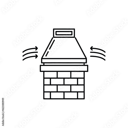 Brick Chimney with Ventilation System