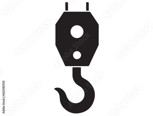 CRANE HOOK SILHOUETTE