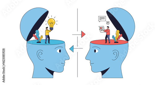 Conceptualizing human minds as platforms for sharing ideas and knowledge through interactive collaboration