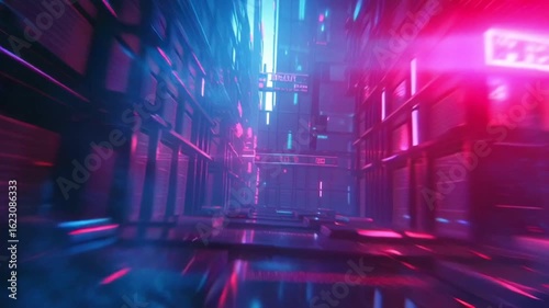 vibrant cyberpunk film burn transition, neon magenta electric blue light leaks, chrome edge warping, futuristic city glow distortion, fast motion, high contrast, cinematic lens flare, moody atmosphere