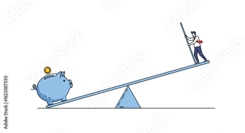 Understanding the impact of financial decisions on personal well being and economic growth through visual metaphors