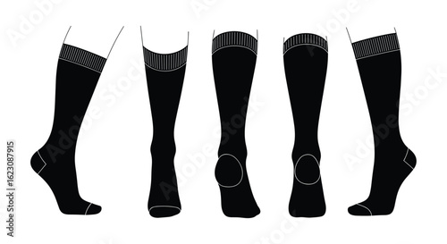 Versatile knee high socks designed for comfort and style offering excellent support and warmth for everyday wear and athletic activities