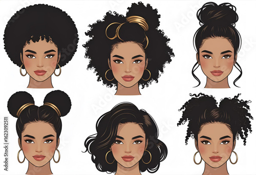 Elegant silhouette of an African woman with headwrap and traditional attire—perfect for cultural art, fashion, identity, or ethnic-themed graphic designs.