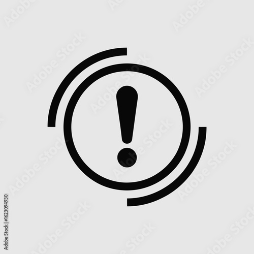 Brake System Warning Light Symbol Indicating Potential Car Problems