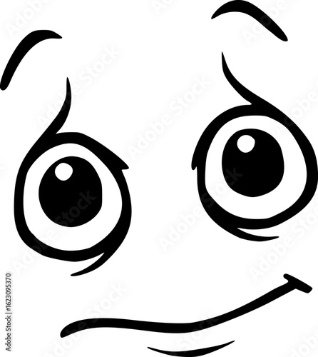 Design of cute emotion face