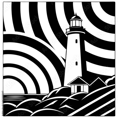 lighthouse on the island