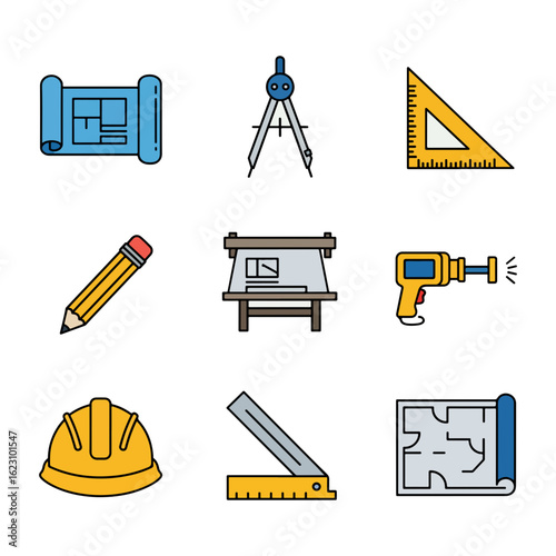 Architectural design tools for blueprints, construction, and building projects, originally scalable vector graphics