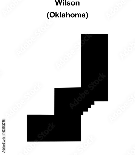 Wilson (Oklahoma) blank outline map