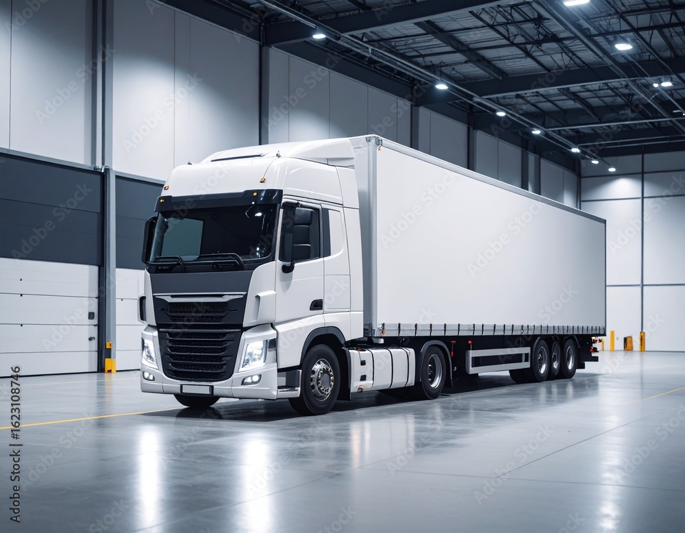 Fototapeta premium truck logistics mock up