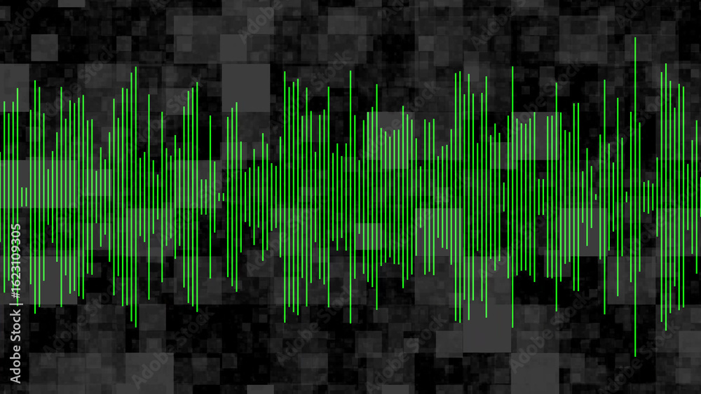 Fototapeta premium An audio waves icon typically features multiple curved lines or arcs radiating from a central point, symbolizing sound transmission, voice, music, or broadcasting in digital interfaces. 