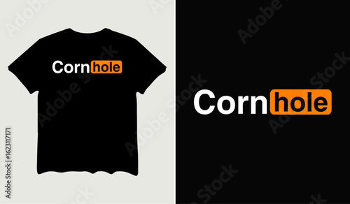 Cornhole t-shirt design for t-shirt quotes or poster svg printable cut file	