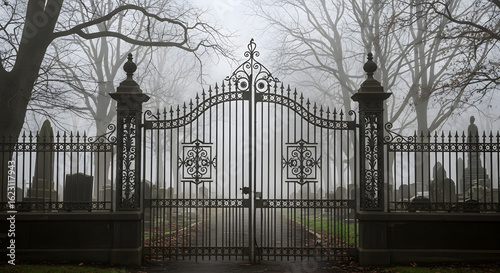Halloween Graveyard Gate