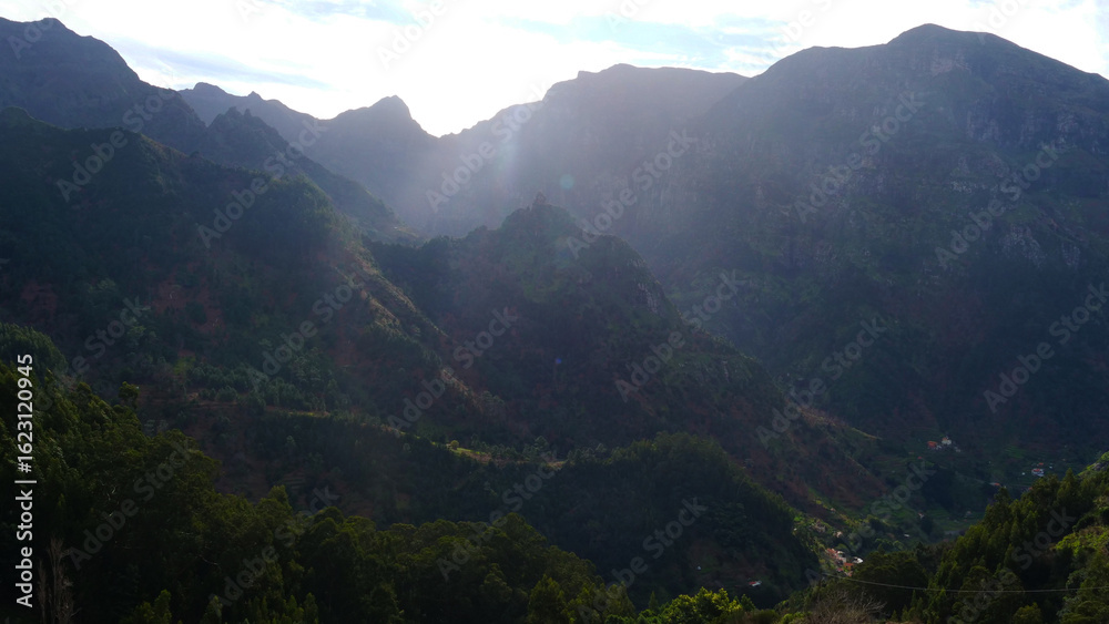 Naklejka premium Wonderful mountains in Madeira, Portugal.