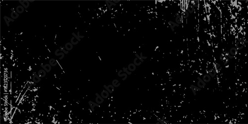 Abstract Black and White Scratch Texture Background Old paper grain texture with scratch details overlay. Vintage grunge background