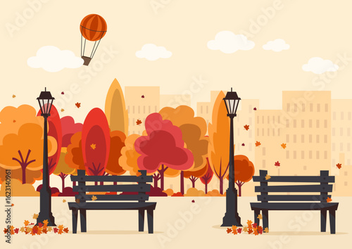 Parco in autunno 