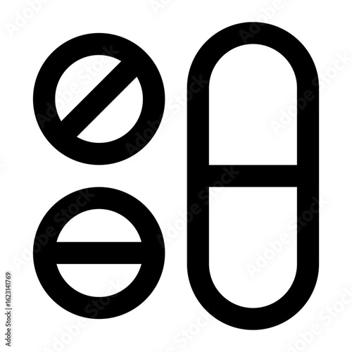 drugs icon for illustration