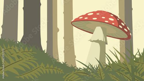 mushrooms in the forest