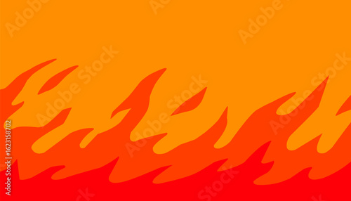 Burning Flames background, multipurpose fire element background design, white flame twister on orange background